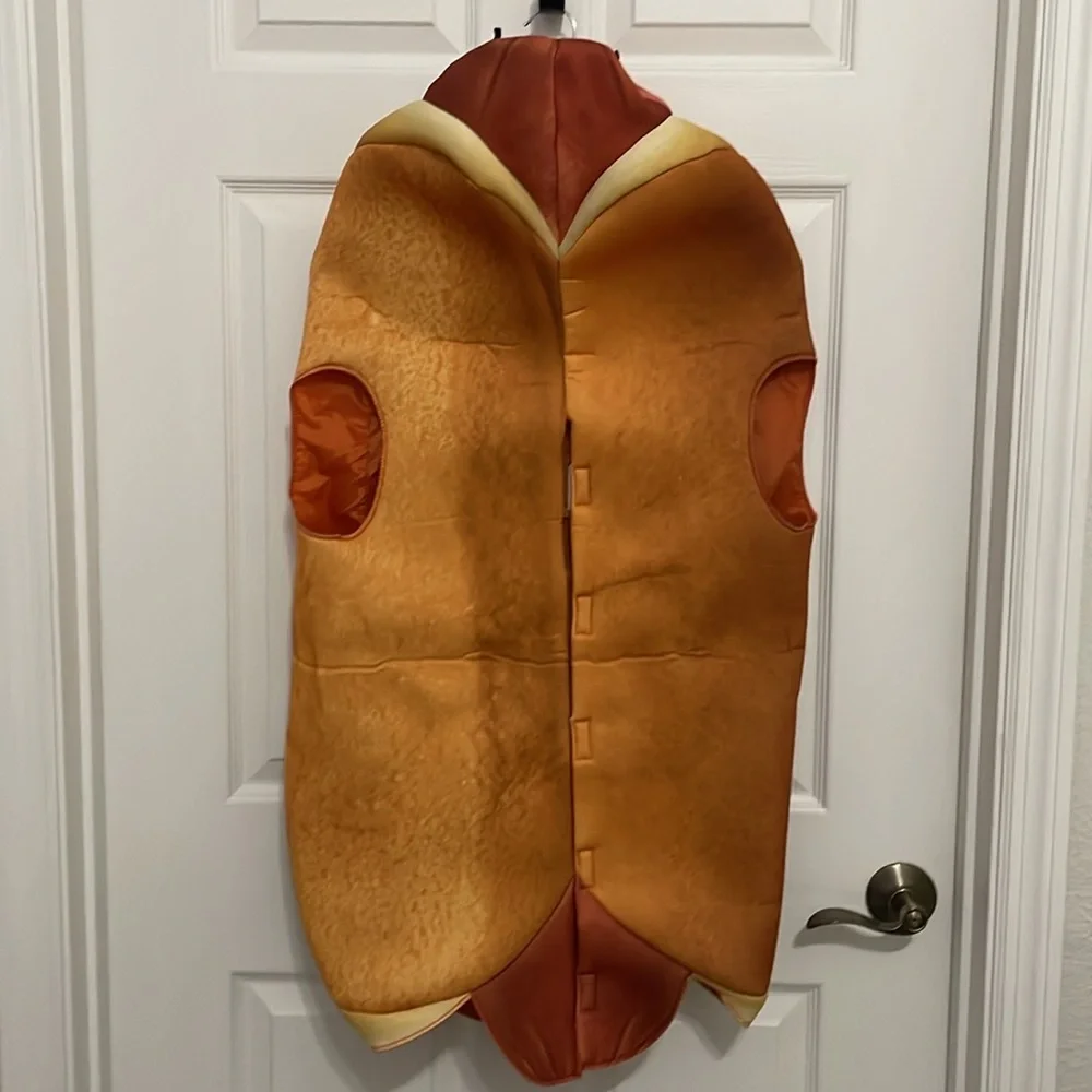 Target Kids Hot Dog Costume in Brown, Yellow, Green - Picture 3 of 4